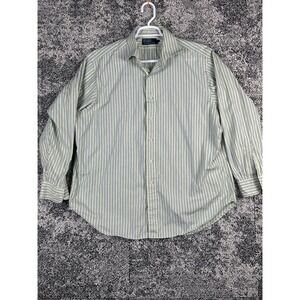 Polo Ralph Lauren Dress Shirt Mens 18 34/35 Long Sleeve Yellow‎ Striped
